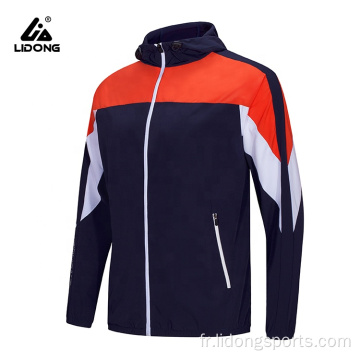 Vestes de course à sweat à sweat à sweat pour un manteau de sport